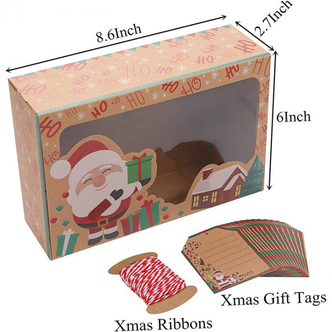 Kue Natal Kue Cokelat dan lebih Custom Printed Packaging Box untuk Makanan 4