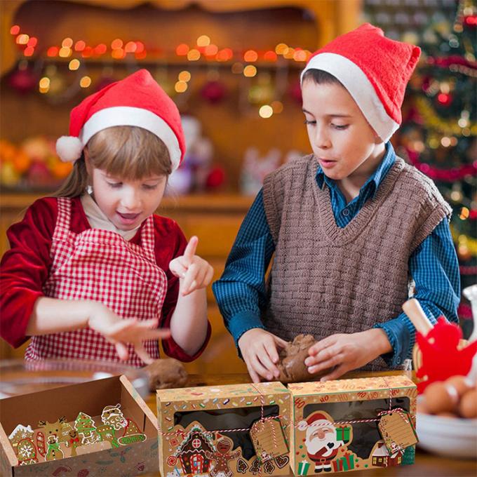 Kue Natal Kue Cokelat dan lebih Custom Printed Packaging Box untuk Makanan 7