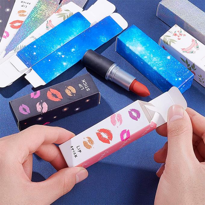 Logo Custom Logo Diy Kotak Lipstick Lipgloss yang dapat digunakan kembali Tabung penyimpanan kertas Kotak kosmetik 2