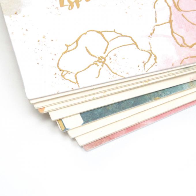 Customized Gold Foil Lipat Terima kasih Kartu Amplop Kartu Ucapan kosong untuk OEM CMYK 5