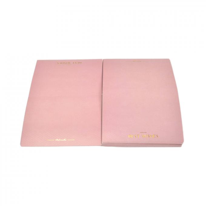 Customized Gold Foil Lipat Terima kasih Kartu Amplop Kartu Ucapan kosong untuk OEM CMYK 17