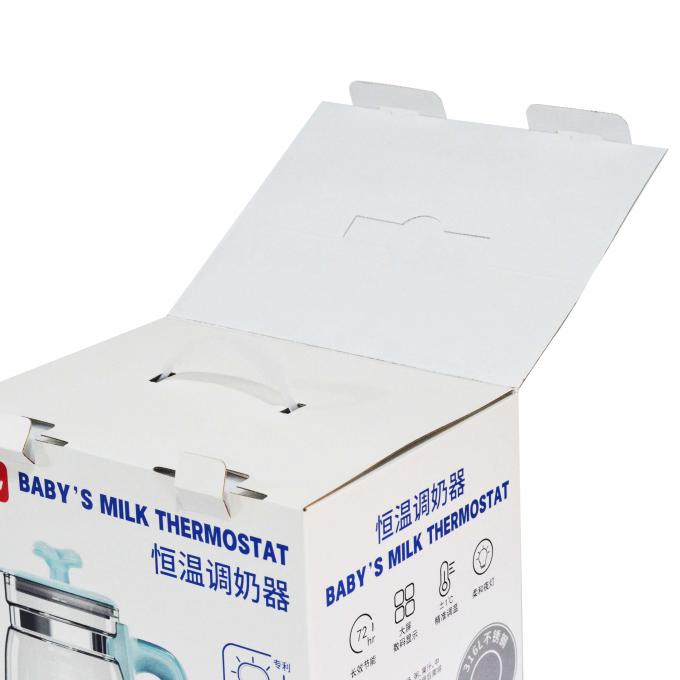 Custom Logo Printed Electrical Products Packaging Box dengan Handle dan Folder 11