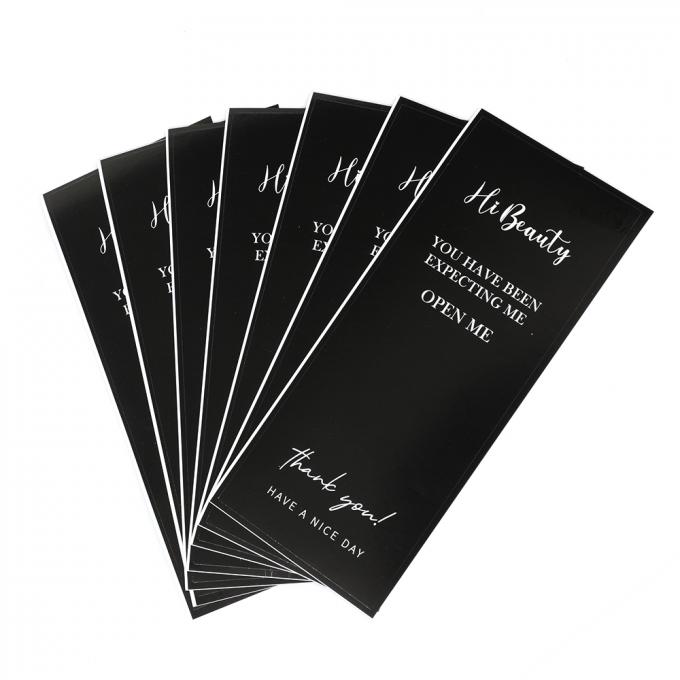 Waterproof kotak persegi panjang Paket segel stiker pesanan khusus diterima untuk kotak kuat 4