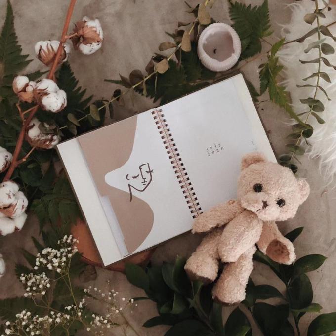 Hide Spiral Hardcover Notebook Printing Weekly Planner dengan 80 lembar halaman dalam 7