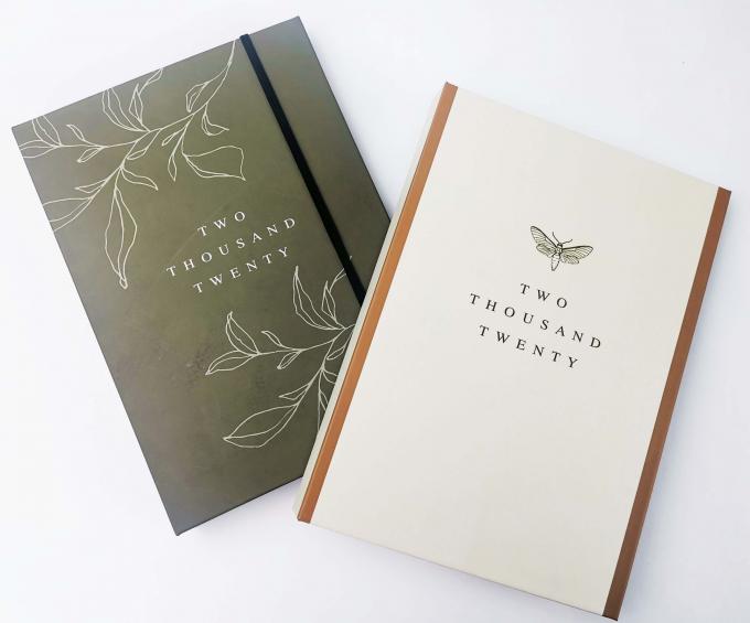Hide Spiral Hardcover Notebook Printing Weekly Planner dengan 80 lembar halaman dalam 4