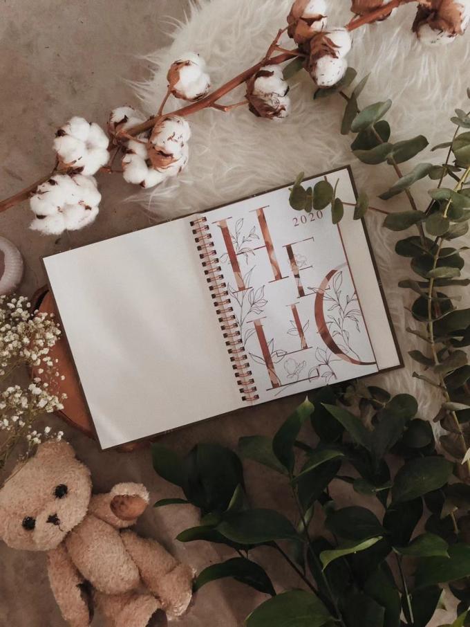 Hide Spiral Hardcover Notebook Printing Weekly Planner dengan 80 lembar halaman dalam 5