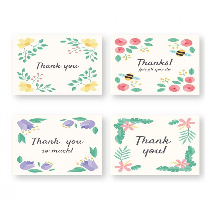 Printing Kartu Kustom Kertas Bisnis Berwarna Terima kasih Kartu Offset Printing 3