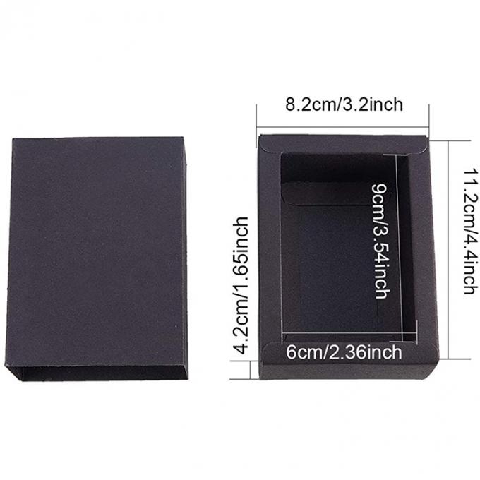 Custom Die Cut dan Gift Craft Black Drawer Paper Box untuk pesta 1