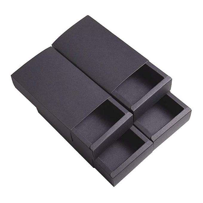 Custom Die Cut dan Gift Craft Black Drawer Paper Box untuk pesta 5