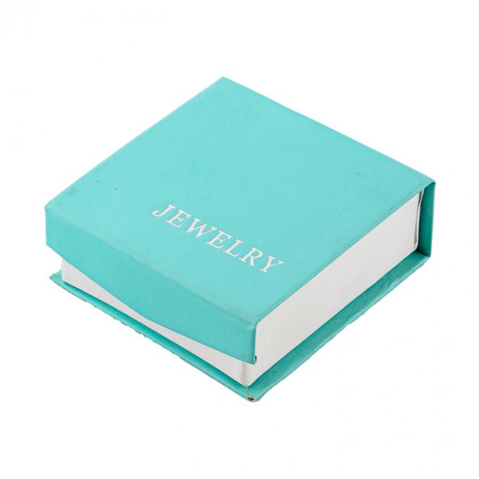 Embossing Custom Logo Printed Luxury Recycled Hard Paper Perhiasan Pembungkusan Hadiah Kotak Dengan Tutup Magnetik 1