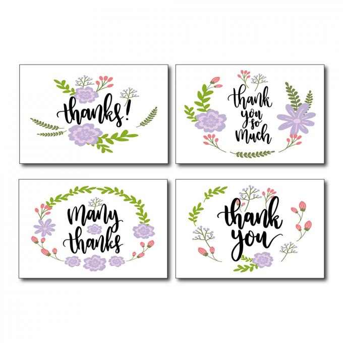 Printing Kartu Kustom Kertas Bisnis Berwarna Terima kasih Kartu Offset Printing 4