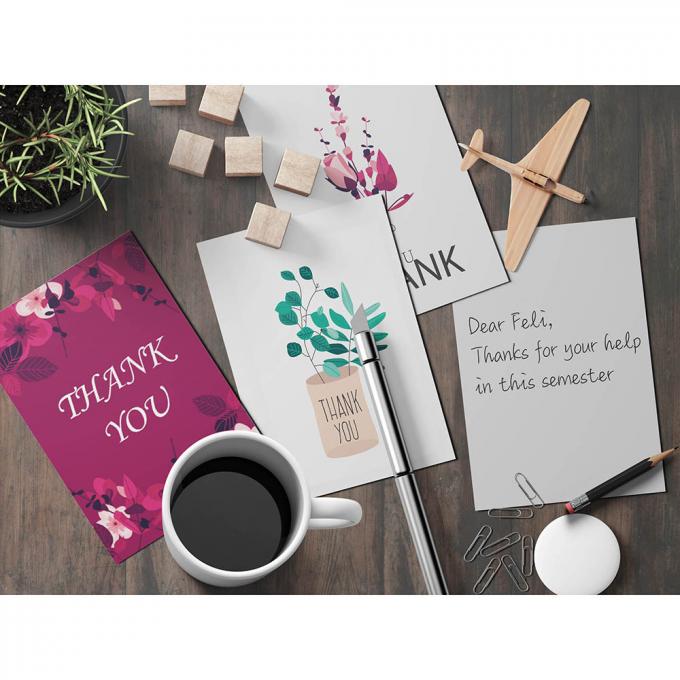 Printing Kartu Kustom Kertas Bisnis Berwarna Terima kasih Kartu Offset Printing 5