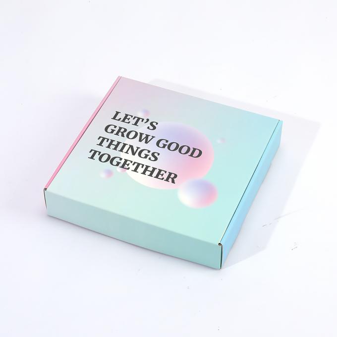 Custom Printed Green Corrugated Cardboard Shipping Mailer Box untuk Kemasan Pakaian 7