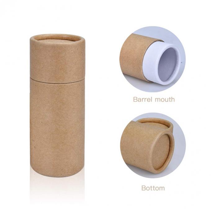 Daur ulang Custom Logo Teh Kemasan Kotak Kraft Paper Tabung Hadiah Silinder Tabung Box 9