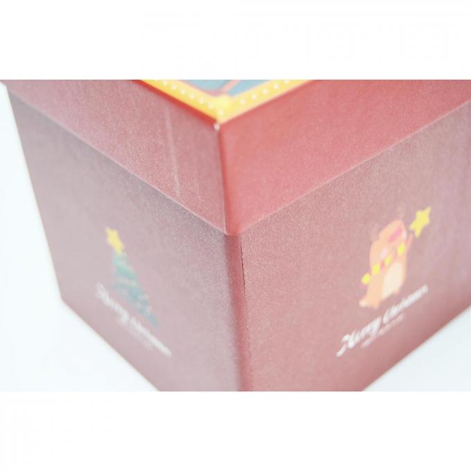 Perhiasan Logo Natal Custom Luxury Perhiasan kertas Perhiasan Kotak untuk gelang Kalung Kemasan 10