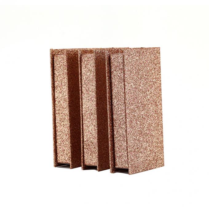Kothak Stand Ritel Custom Logo Cetak Elegant Fashion Gift Cardboard Kosong Glitter palsu Eyelash Packaging Box 4