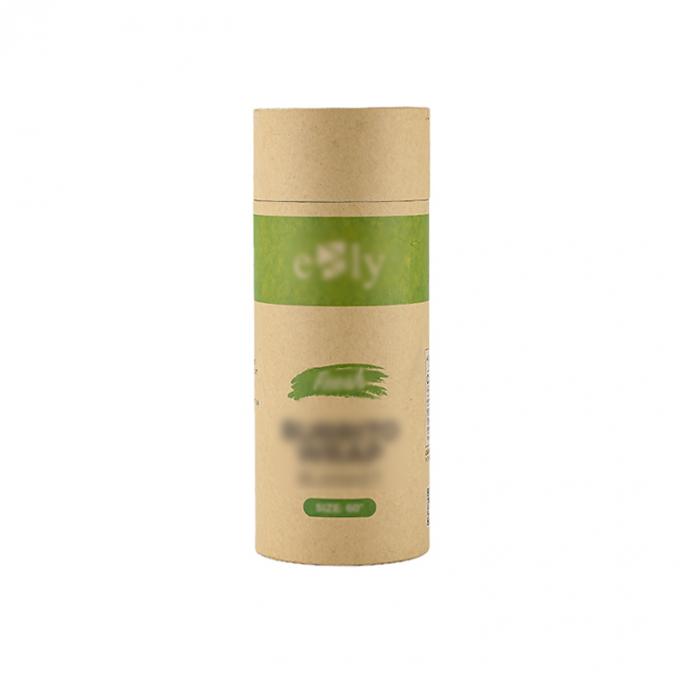 Custom Logo Food Grade Daur Ulang Silinder Packaging Box Kraft Paper Tubes Cardboard CMYK 5
