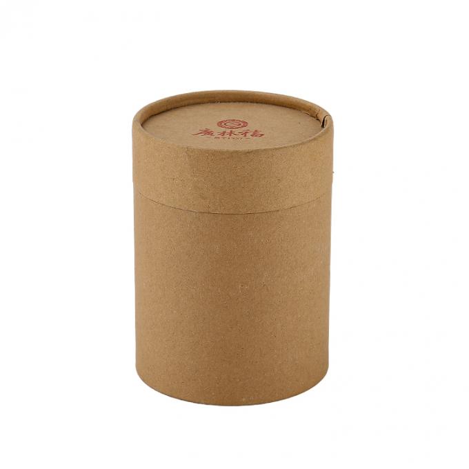 Custom Logo Food Grade Daur Ulang Silinder Packaging Box Kraft Paper Tubes Cardboard CMYK 3