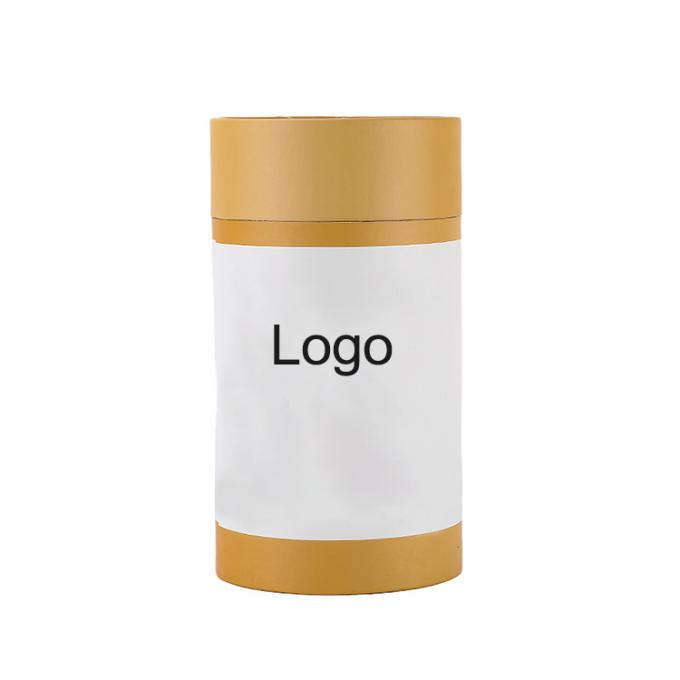 Custom Logo Food Grade Daur Ulang Silinder Packaging Box Kraft Paper Tubes Cardboard CMYK 7