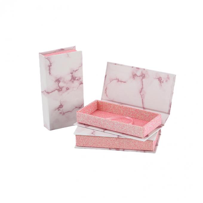 Daur ulang Fashion Elegan Custom Logo Cetak Magnetic Paper Eyelash Packaging Box 8