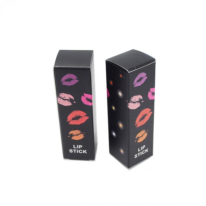 Full Colors Custom Design Karton Kardus Cairan Kosmetik Lip Gloss Lipstick Kothak Kemasan Kertas 2