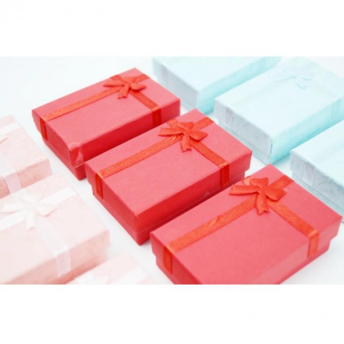 Hari Ibu Kemasan Kertas Kotak Hadiah Dengan Cute Big Pink Ribbon Bow Disesuaikan Die Cut 5
