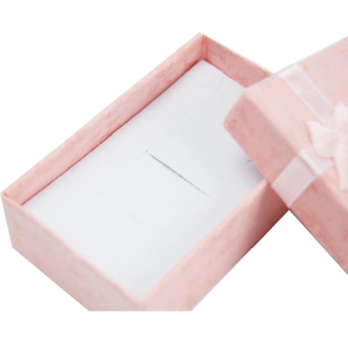 Hari Ibu Kemasan Kertas Kotak Hadiah Dengan Cute Big Pink Ribbon Bow Disesuaikan Die Cut 10