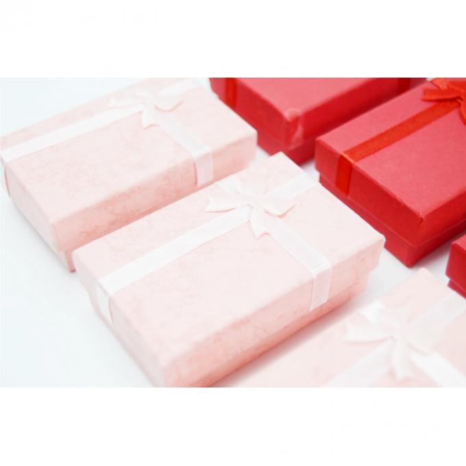 Hari Ibu Kemasan Kertas Kotak Hadiah Dengan Cute Big Pink Ribbon Bow Disesuaikan Die Cut 11