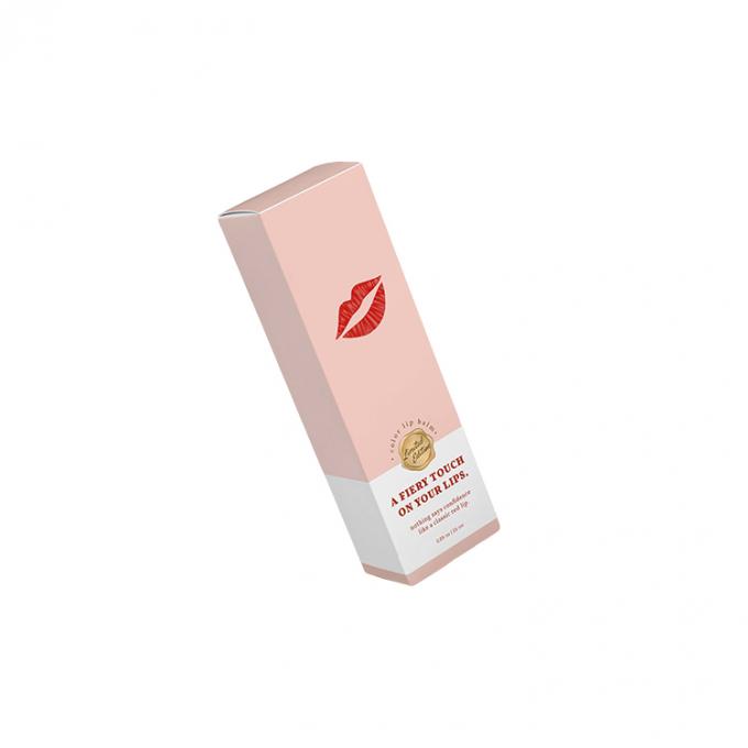 Ukuran yang Disetujui Lipstick Lip Gloss Kotak Kertas untuk Kemasan Kosmetik Ramah Lingkungan 10