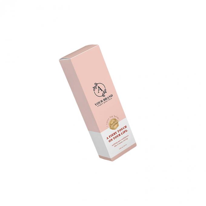 Ukuran yang Disetujui Lipstick Lip Gloss Kotak Kertas untuk Kemasan Kosmetik Ramah Lingkungan 12