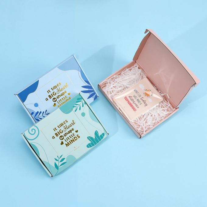 CMYK Custom Paper Packaging Makeup Mailer Box Carton Cardboard Corrugated Cosmetic Shipping Box Dengan Logo 7