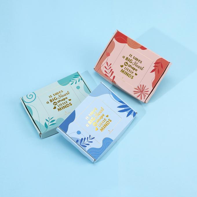 CMYK Custom Paper Packaging Makeup Mailer Box Carton Cardboard Corrugated Cosmetic Shipping Box Dengan Logo 10
