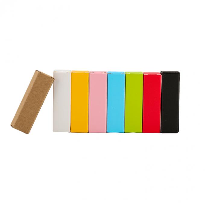 Custom Print Cosmetic Lipstick Bottle Tube Bentuk persegi panjang Warna Lip Gloss Packaging Box 6