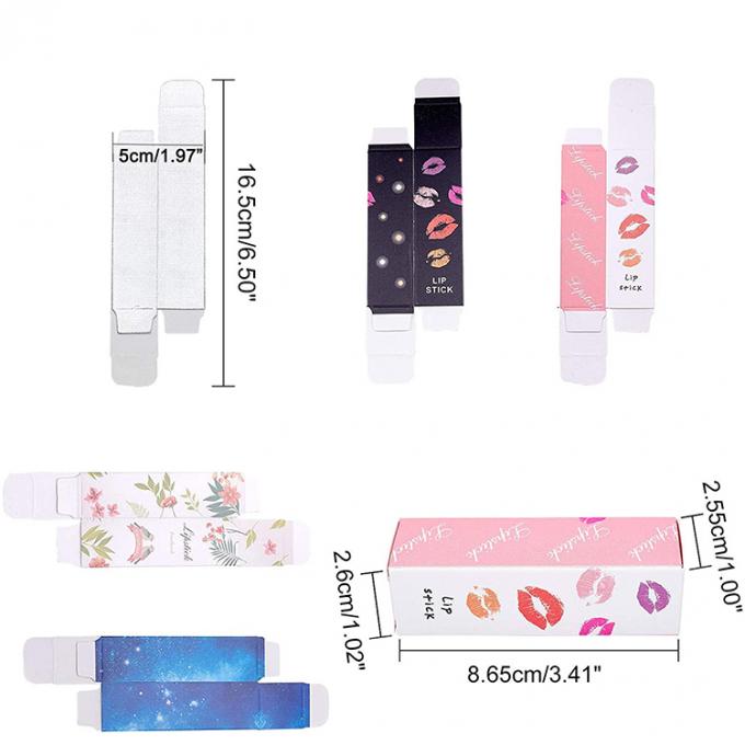 Logo Custom Logo Diy Kotak Lipstick Lipgloss yang dapat digunakan kembali Tabung penyimpanan kertas Kotak kosmetik 1