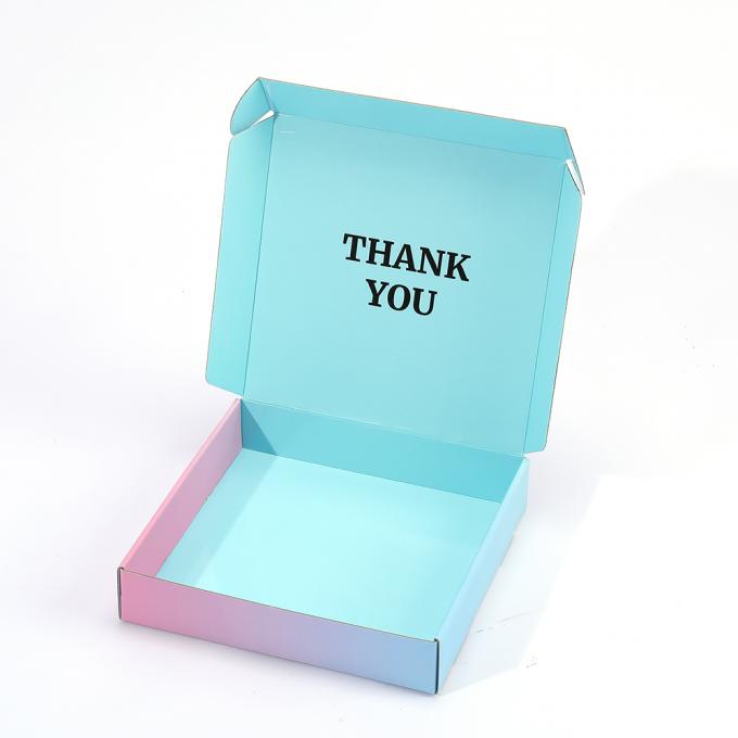 Custom Printed Green Corrugated Cardboard Shipping Mailer Box untuk Kemasan Pakaian 9