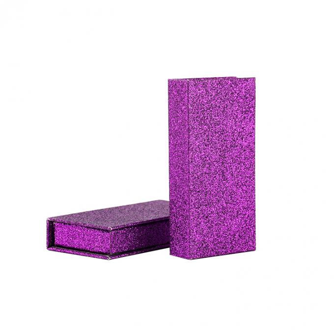 Custom Logo Pink Glitter Eyelash Palsu Ritel Stand Box dengan Struktur Karton 6