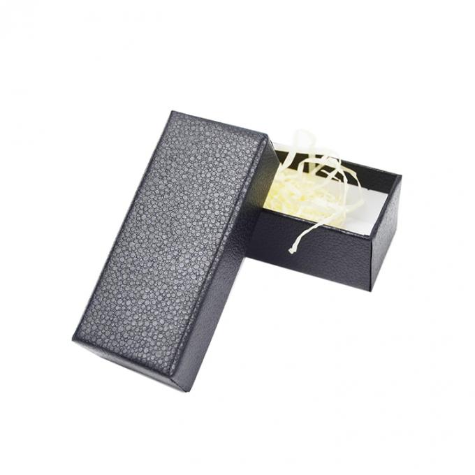 Kotak yang bisa berdiri sendiri Custom Luxury Black Hard Paper Necklace Packaging Perhiasan Perfume Paper Box Dengan Tutup 3
