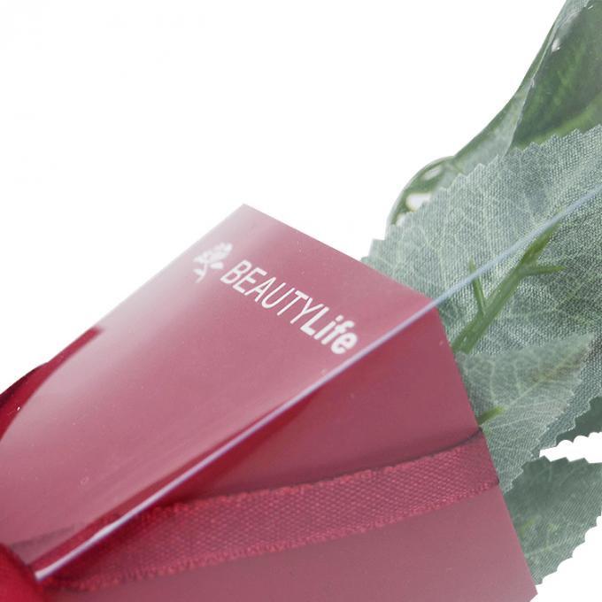 Valentine's Day Cone Single Long Stem Roses Packaging Box dengan UV Coating dan Karton 3