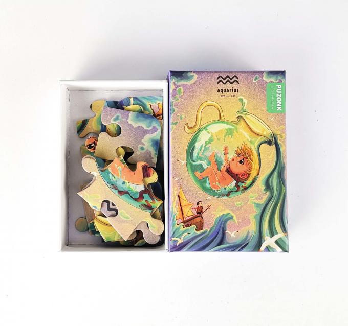 Pemesanan kustom Diterima Tutup Kardus Dasar Puzzle Mainan Kotak Kemasan untuk Barang Kemasan 3