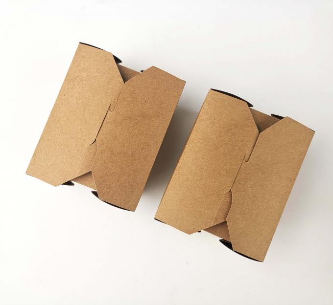 Custom Disposable Paper Take Out Food Packaging Box untuk Percetakan Makanan Percetakan Sutra 1