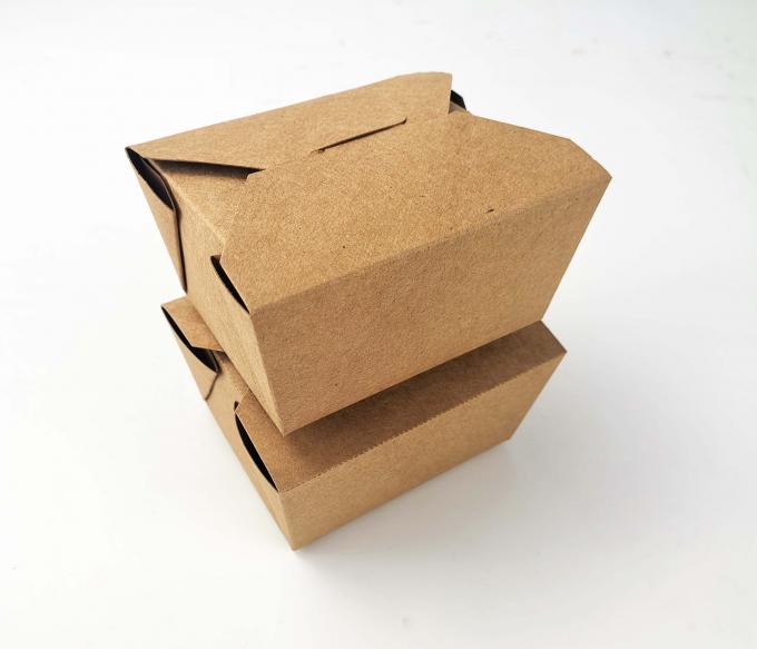 Custom Disposable Paper Take Out Food Packaging Box untuk Percetakan Makanan Percetakan Sutra 4