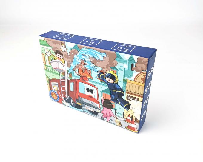 Custom Printed Cover Base Paper Chipboard Matt Lamination Puzzle Jigsaw Box Pengemasan 3