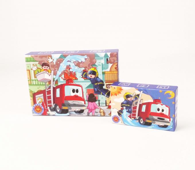 Custom Printed Cover Base Paper Chipboard Matt Lamination Puzzle Jigsaw Box Pengemasan 4
