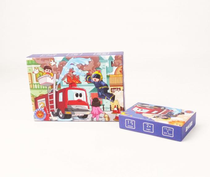 Custom Printed Cover Base Paper Chipboard Matt Lamination Puzzle Jigsaw Box Pengemasan 5