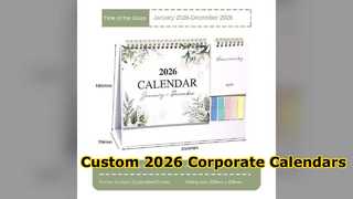 Kalender Desktop Kustom 2026 untuk Branding Perusahaan