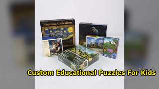 Mainan Pembelajaran Edukatif Puzzle Jigsaw Anak Kustom