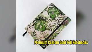 Notebook Hardcover Foil Emas Kustom untuk Merek Anda