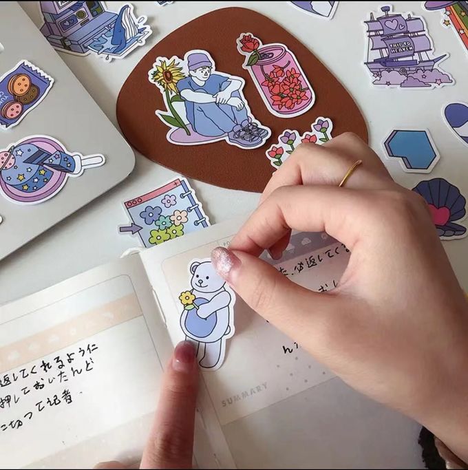 Custom Printing Cartoon Self Adhesive Sticker PVC Vinyl Die Cut Waterproof Sticker 4