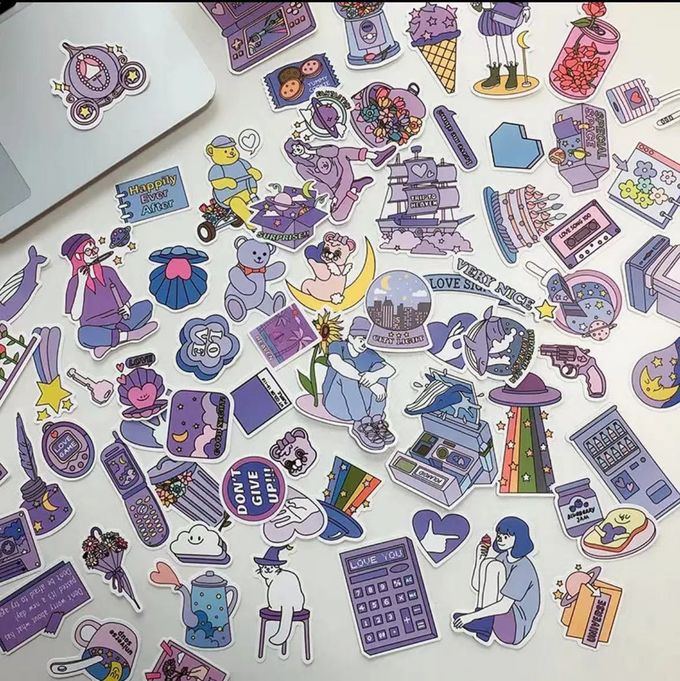 Custom Printing Cartoon Self Adhesive Sticker PVC Vinyl Die Cut Waterproof Sticker 0
